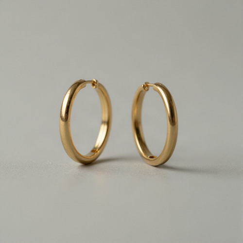 Gold-Tone Huggie Hoop Earrings
