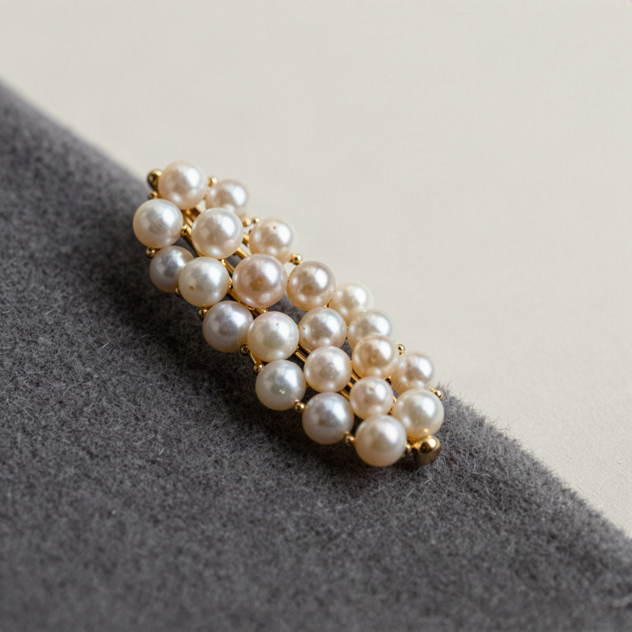Pearl Cluster Brooch Pin