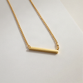 Minimalist Bar Pendant Necklace