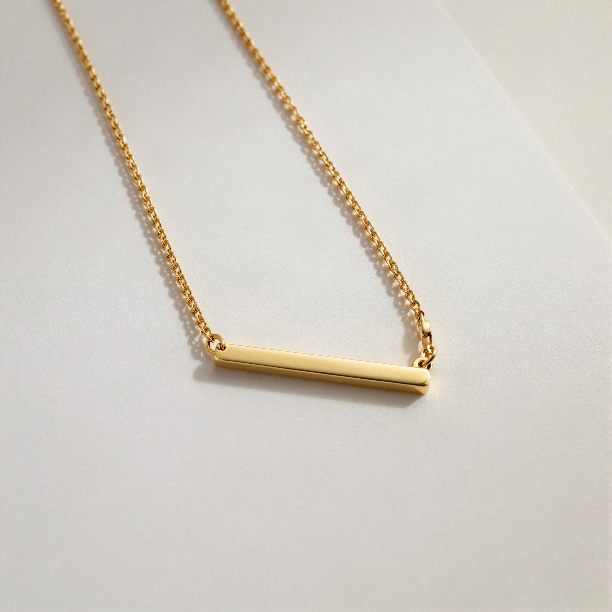 Minimalist Bar Pendant Necklace