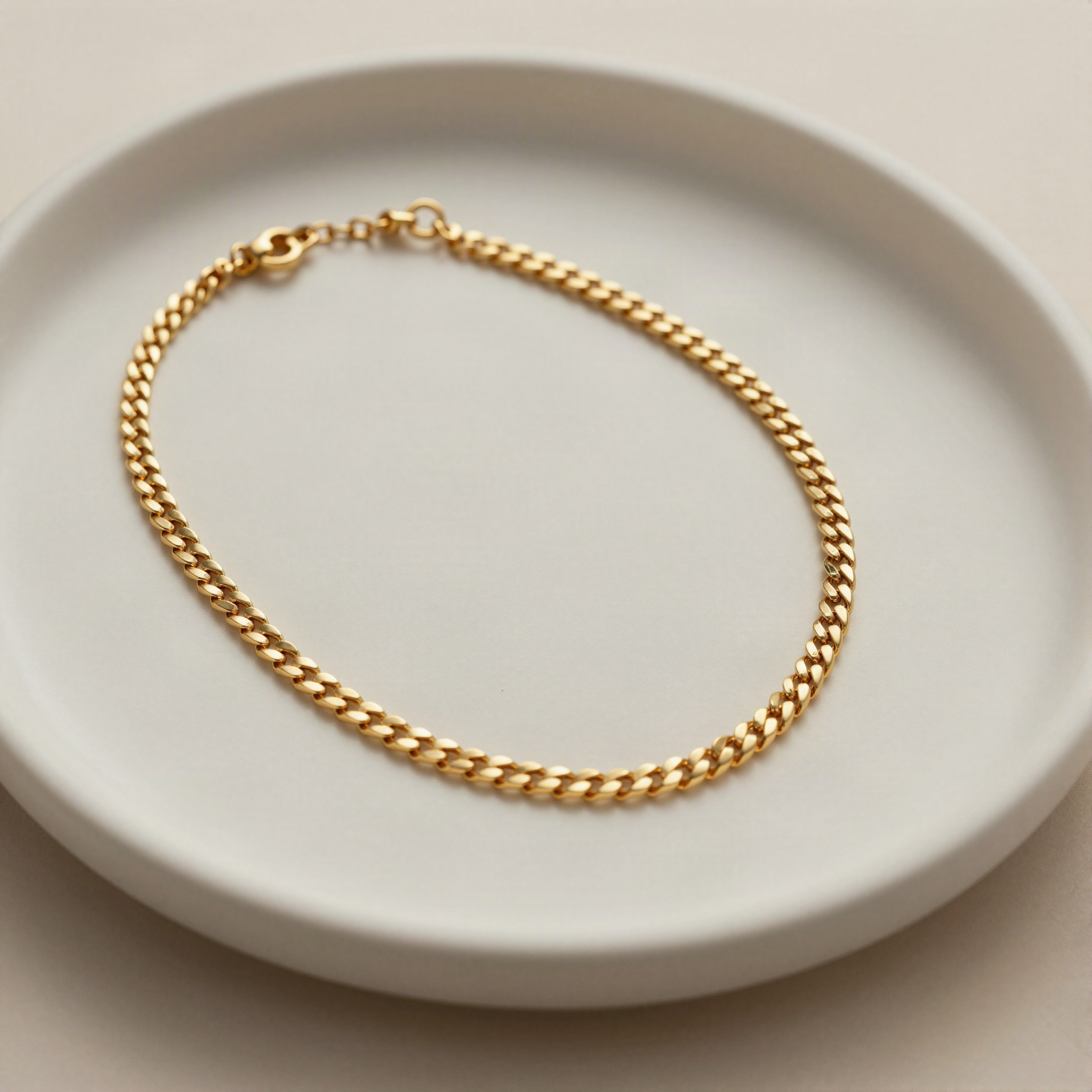 Herringbone Flat Chain Necklace