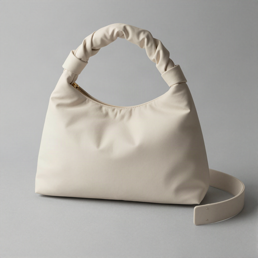 Ruched Cloud Puffer Shoulder Bag