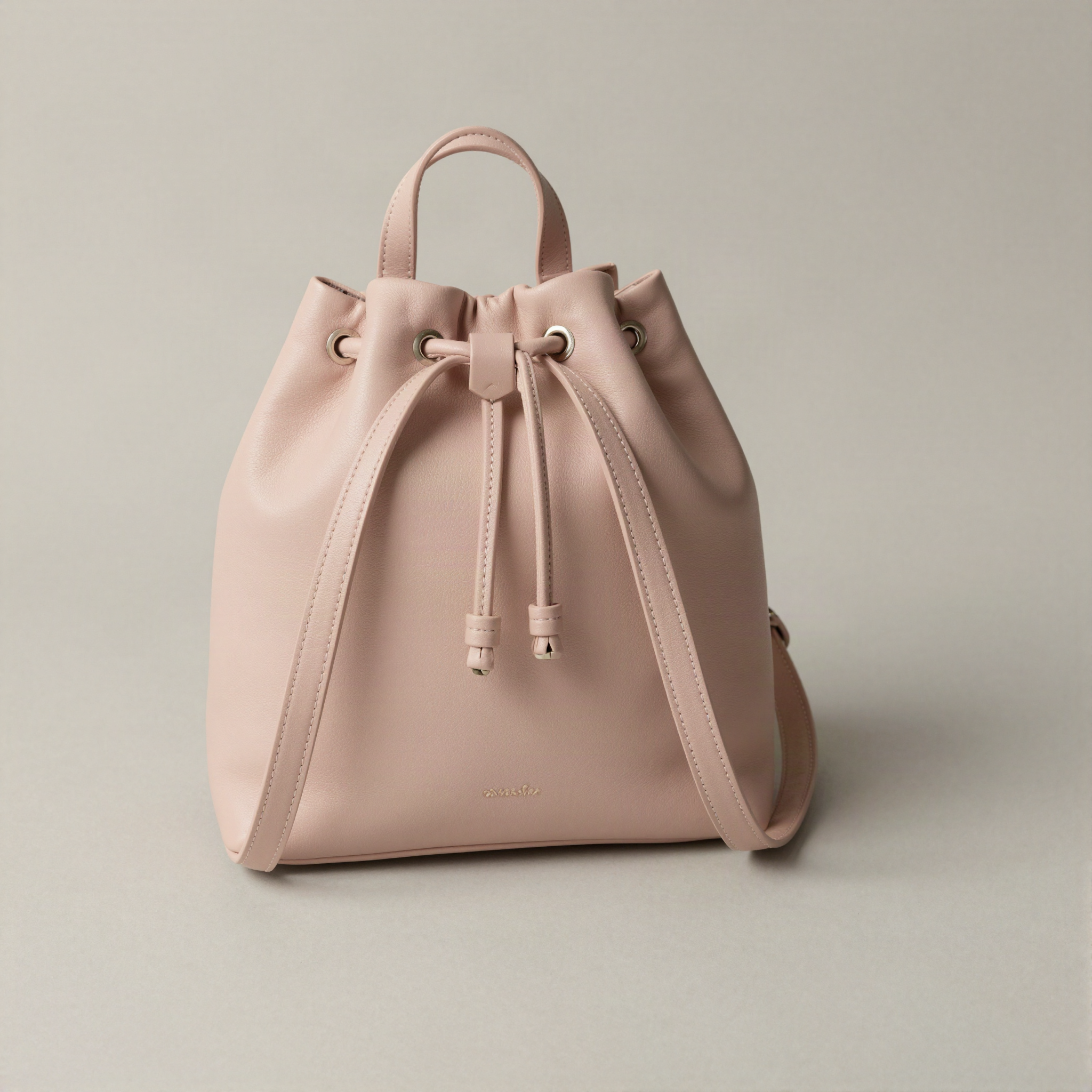 Mini Backpack with Drawstring Top