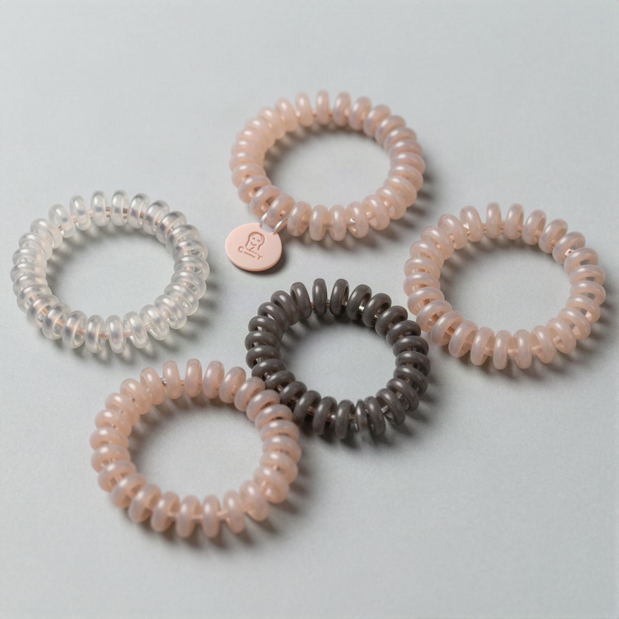 Spiral Coil Hair Ties Set