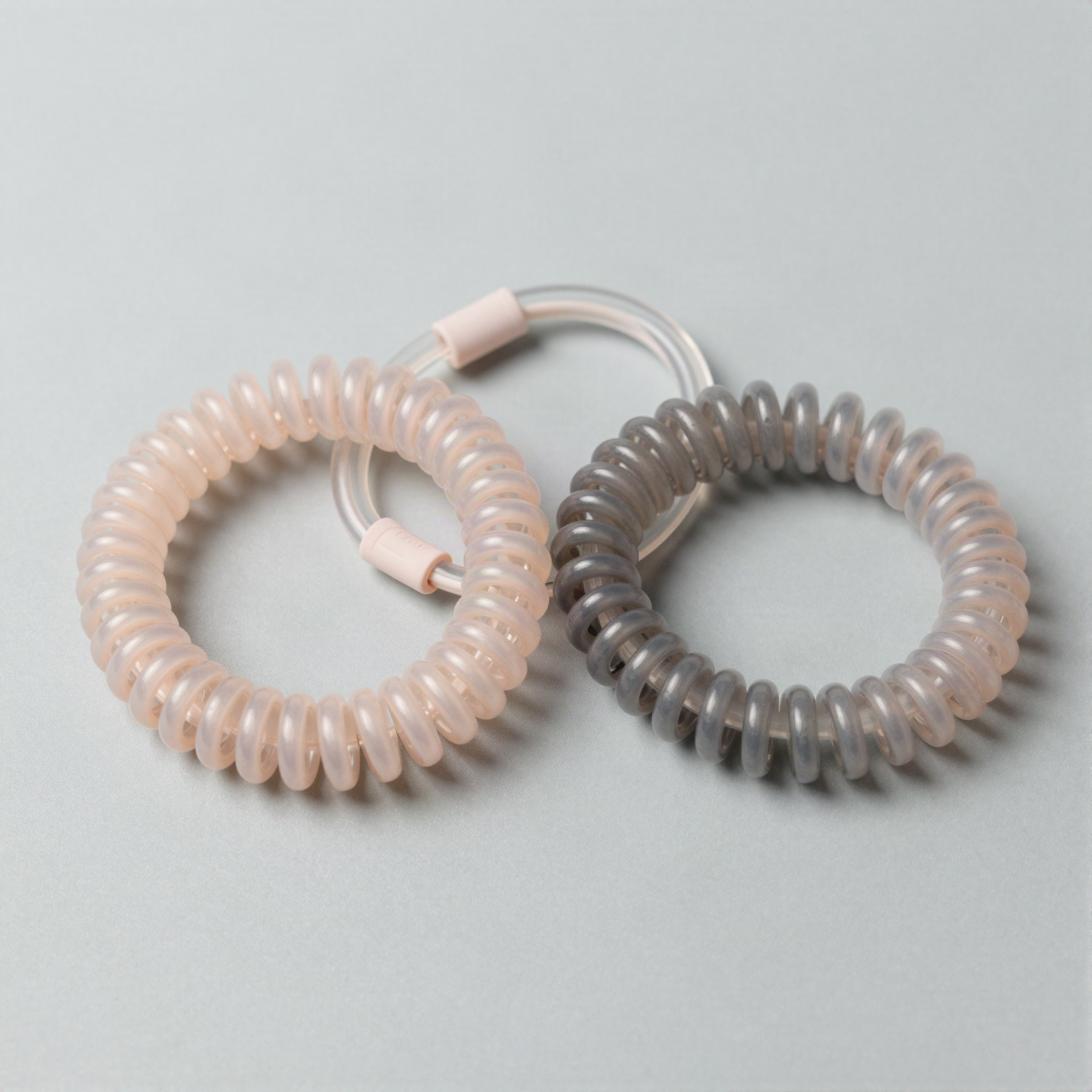 Spiral Coil Hair Ties Set of Three