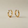 Twisted Metal Hoop Earrings