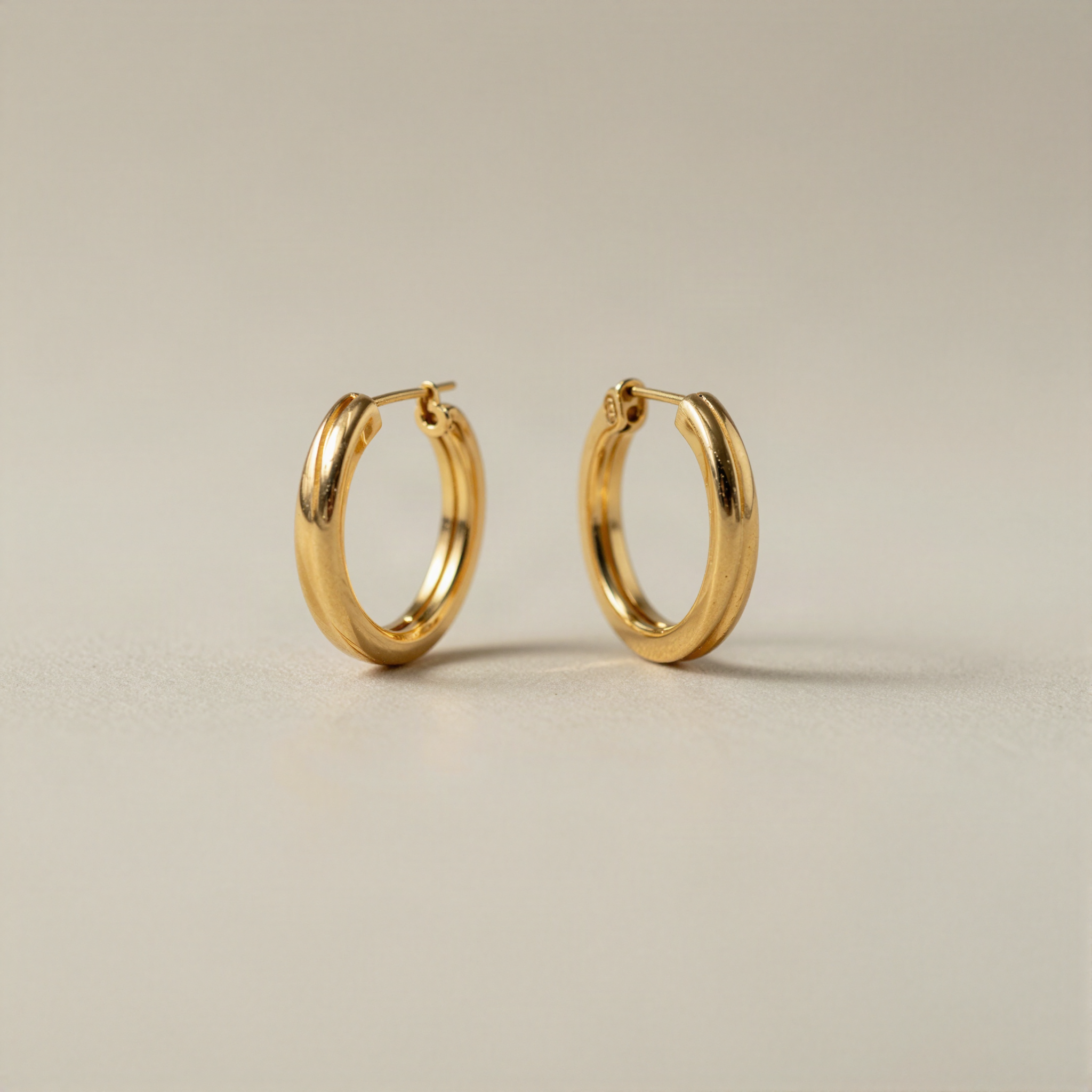 Twisted Metal Hoop Earrings